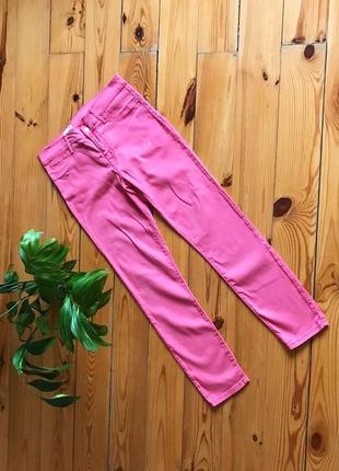 Стильные розовые джинсы узкачи узкие штаны скинни от gap.2 фото