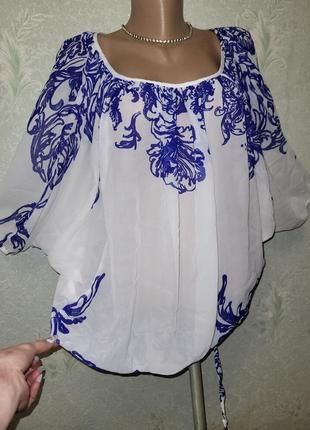 Роскошная легкая блуза3 фото