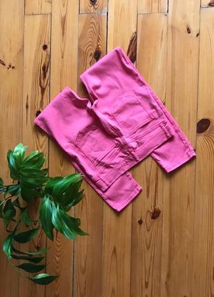 Стильные розовые джинсы узкачи узкие штаны скинни от gap.5 фото
