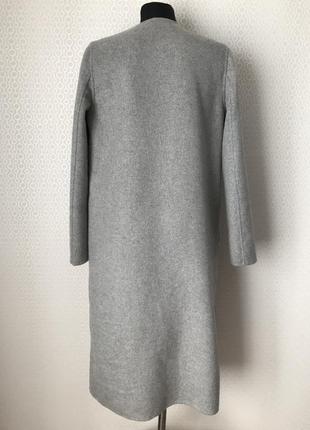Эффектное тонкое пальто серого цвета от sisley (италия) размер ит 42, евр 36, укр 42-444 фото