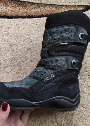 Зимние сапоги,сапожки ecco gore tex на девочку4 фото