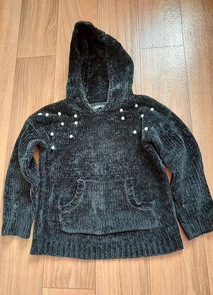 Классная мягкая кофточка с жемчужинами от george