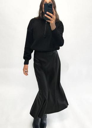 Свитер с замком zara