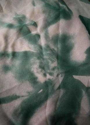 Итальянский шифоновый платок узор цветы фабричный2 фото