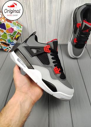 Мужские кроссовки nike air jordan 4 retro infrared winter