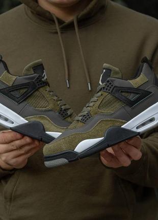 Air jordan retro 4 haki