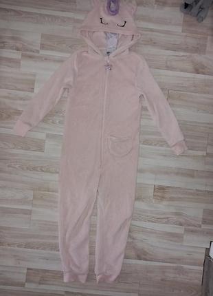 Теплый слип кигуруми единорог h&m