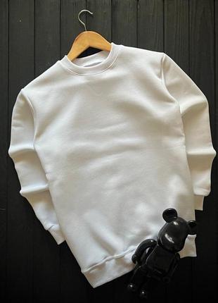 Толстовка мужская зимняя демисезонная gand белая | кофта на флисе утепленная свитшот1 фото