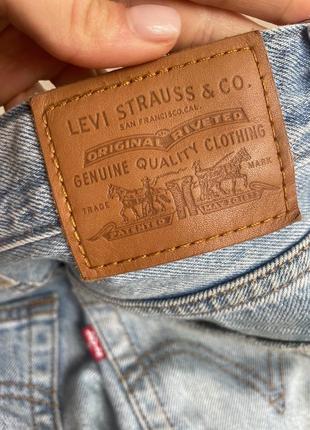 Голубые прямые джинсы 7/8 от levi’s 26 / levi's ribcage straight ankle middle road8 фото