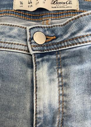 Красивые укороченные джинсы скинни denim &amp; co2 фото