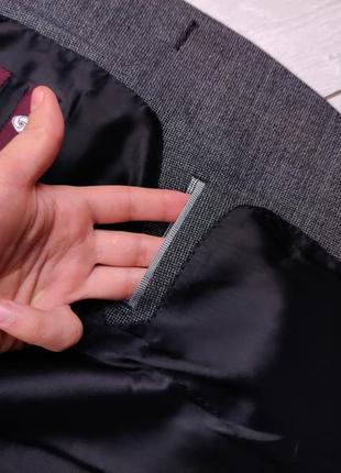 Якісний вовняний люксовий піджак сірого кольору 39 р4 фото