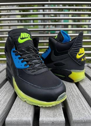 Nike air max 90 чоловічі черевики, високі демі кросівки. мужские кроссовки, ботинки 41-458 фото