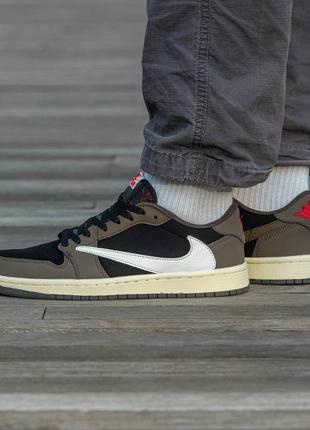 Кросівки nike air jordan retro 1 low x travis scott