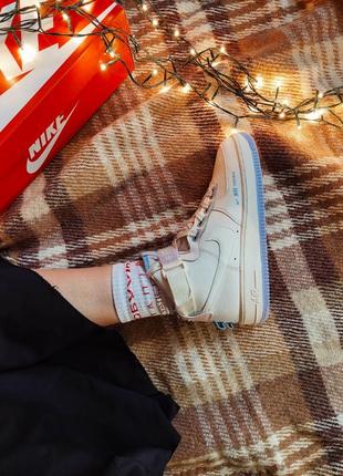 Кроссовки nike air force 1 utility cream high