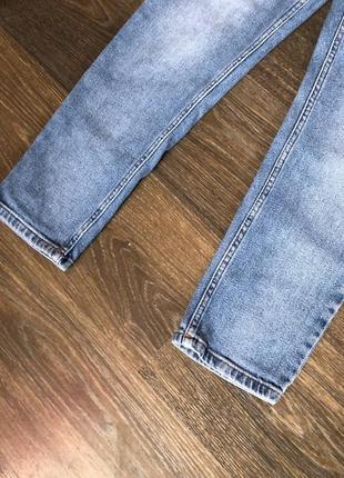 Джинси прямі голубі dilvin джинсы прямые голубые жіночі висока посадка7 фото