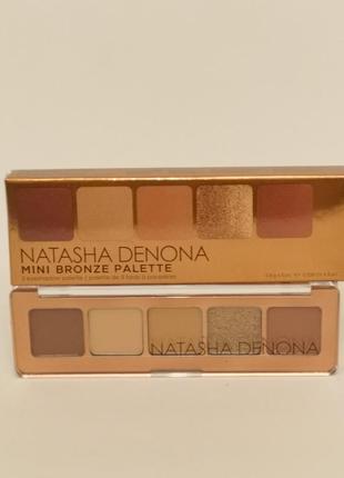 Natasha denona mini bronze eyeshadow palette палетка теней5 фото