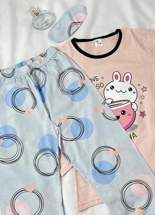 Пижамка для девочки турецкого производителя mini moon5 фото