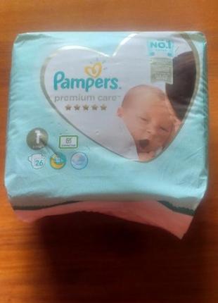 Pampers 1 (2-5 кг),26 шт.