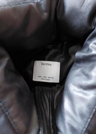 Теплая куртка эко кожа bershka2 фото