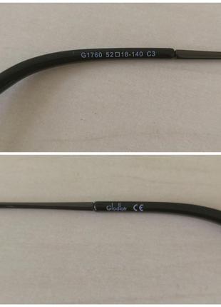 Жіноча оправа для окулярів, металева glodiatr g 1760,унісекс, c3, 52-18-1407 фото