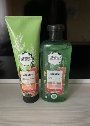 Шампунь для волос herbal essences volume white grapefruit shampoo белый грейпфрут, 400 мл1 фото