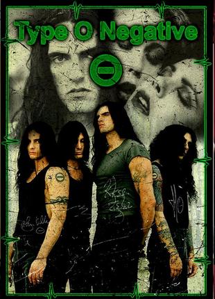 Type o negative — рок-гурт з брукліна — плакат