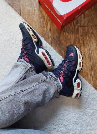 Кроссовки nike air max tn terrackape plus blue baige pink2 фото