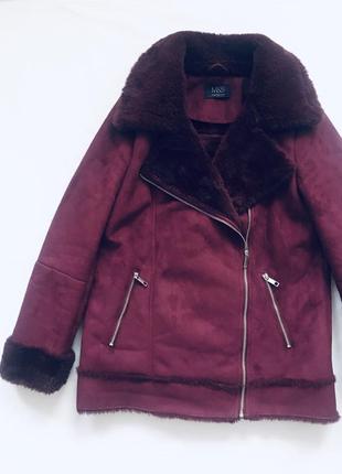 Куртка авиатор дублёнка косуха пилот h&m