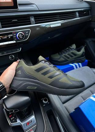 Мужские кроссовки adidas cloudfoam termo army green