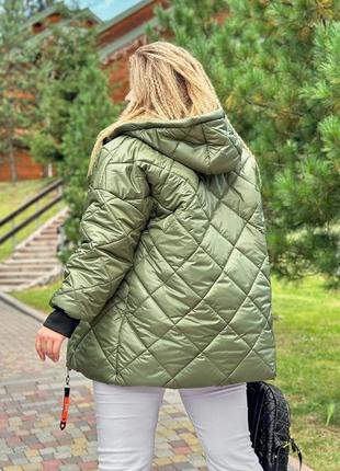Женская зимняя куртка с капюшоном размер :  50-52, 54-56, 58-606 фото