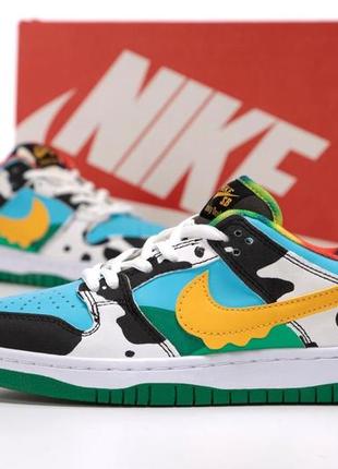 Мужские кроссовки nike sb dunk low ben & jerry's chunky dunky 40-41-42-43-44-458 фото