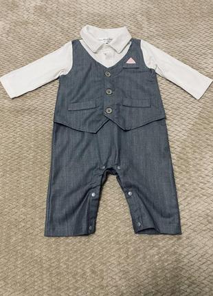 Боди костюм для мальчика 3-6 месяцев