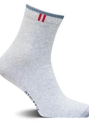 Носки мужские спортивные хлопковые с двойной пяткой средней длины лео лайкра атлетик...