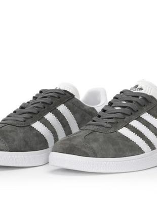 Adidas gazelle og suede grey/white online