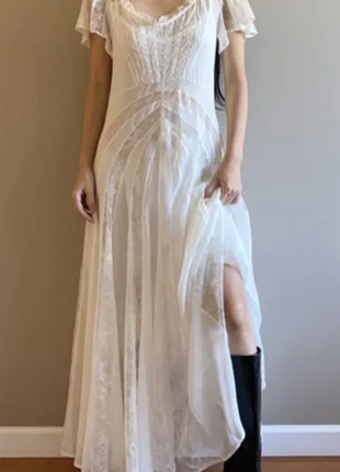 Zara long lace dress - limited edition2 фото