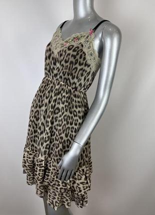 Леопардовый сарафан платье twin set xs/s4 фото
