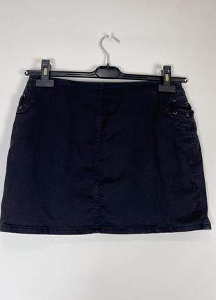 Юбка 27 размер dkny юбка чёрная со шнурками6 фото