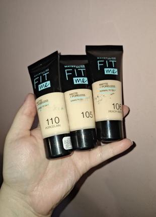 Тональный maybelline fit me1 фото