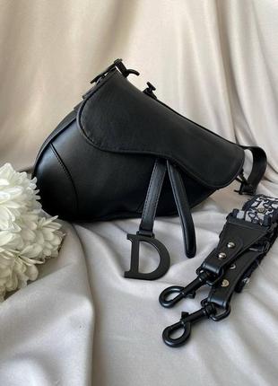 Сумка dior saddle total black