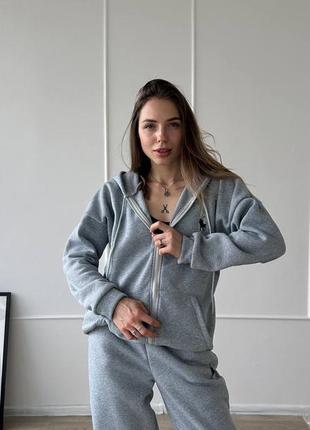 Женский спортивный костюм на флисе, теплый костюм,женский спортивный костюм на флисе, тягучий костюм, прогулочный костюмчик, прогулочный костюмчик