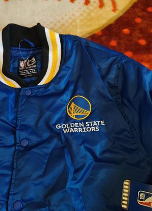 💯🏀 оригинал. утепленный бомбер ultra game x nba golden state warriors.10 фото