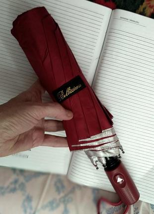 Зонт полуавтомат бордовый париж.