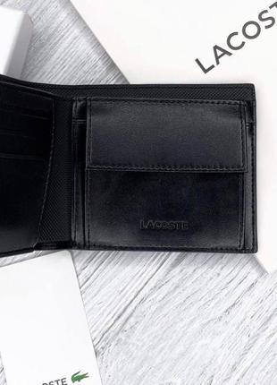 Мужской брендовый кошелек lacoste lux4 фото