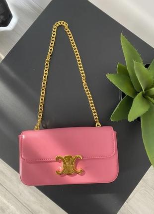 Женская сумка селин розовая celine pink