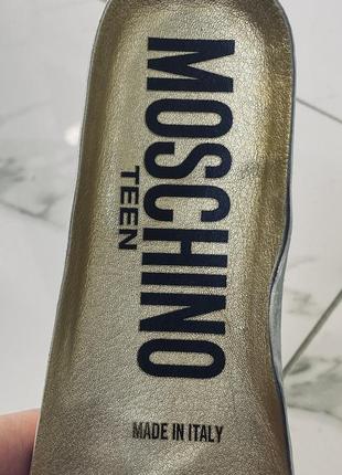 Оригинальные кроссовки moschino, кожаные кроссовки москины7 фото