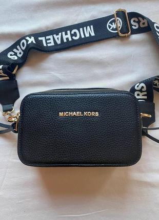 Женская сумка майкл корс черная michael kors black1 фото
