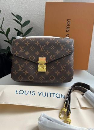 Женская сумка луи виттон коричневая louis vuitton brown натуральная кожа