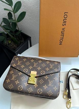 Женская сумка луи виттон коричневая louis vuitton brown натуральная кожа8 фото