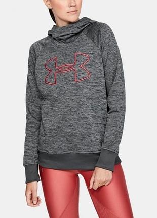 Худи женское толстовка under armour fleece® (pitch gray)