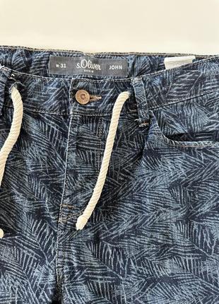 Нові шорти джинс із принтом оригінал s. oliver!